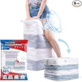 TAILI 6 Pack Vacuum Storage Bags, Jumbo Cube (31x40x15 Inch), Extra Large Vacuum Seal Bags for Comforters, Blankets, Bedding, Clothes, Closet Organization Space Saving, Clear