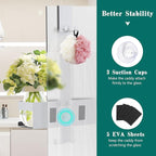 Emibele Over The Door Shower Caddy, 304 Stainless Steel Hanging Shower Caddy Rustproof Shower Shelves,No Drilling Hanging Shower Organizer for Bathroom Glass Door Up to 1.5cm,Basket: 23×10×10cm,Silver