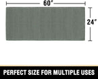 H.VERSAILTEX Waffle Bath Mat Super Absorbent Bathroom Mats Non Slip Bath Rugs for Bathroom Floor Machine Washable Dry Fast Bathroom Rugs for Beside Tub, 24" x 60", Lichen
