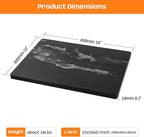 Natural Black Marble Pastry and Cutting Board, 12x16x0.7 Inch, Heavy for Dough Chocolate, Pack of 1