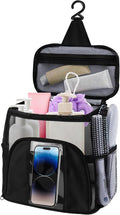 Travel Toiletry Bag with Mesh Shower Caddy, Dorm Room Essentials for College Students, Portable Hanging Large Makeup Organizer for Men and Women, Travel Accessories for Camping, Beach, Cruise, Gym
