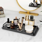 2 Pack Toilet Paper Storage, Toilet Tank Tray with Handle, Toilet Paper Basket for Bathroom, Toilet Tank, Kitchen (Black)
