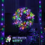 JMEXSUSS Copper String Lights, Purple and Green, 2 Packs, Total 66ft 200 LEDs