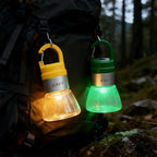 NxyznmqlCamping Essentials, Rechargeable Waterproof LED Color Changing Light, Waterproof Portable Light with Bottle Adapter, Outdoor Emergency Light (Yellow Green)