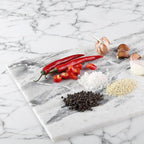 Koville Brazilian Natural Marble Cutting Board for Kitchen, 16x12inch Large Hand Crafted Marble Slab for Cheese, Charcuterie, Pastry Board - Wedding Gift, House Warming Gift