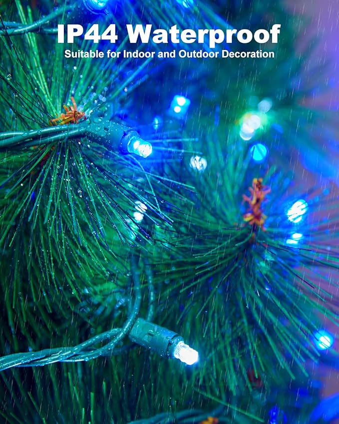 LED Christmas Mini String Lights, 28 Feet 100LEDs F5 Pure White Mini Lights, Connectable Christmas Tree Lights for Wreath Garland Holiday Party Wedding Outdoor Indoor Christmas Decoration, Green Wire