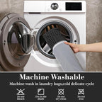 RESARE Waffle Bath Mat for Bathroom, Super Absorbent Bathroom Rugs Non Slip Machine Washable, Ultra Soft Quick Dry Boho Bath Rugs with Tassels for Floor, Upgraded Bordered Design, 18"x30" Black