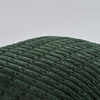 Fancy Homi 1 Pack Hunter Green Long Lumbar Body Decorative Throw Pillow Covers 20x54 Inch for Bed Couch Bedroom Bench, Soft Corduroy Rectangle Solid Forest Green Pillow Case 50x137 cm
