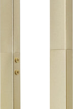 GLOBE Electric 12273 D'Alessio 58" Floor Lamp, Gold, White Linen Shade, Faux Marble Base, On/Off Socket Rotary Switch, Title 20 LED Bulb Included