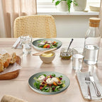 Homienly Wheat Straw Plates, Dinner Plates with Unique Texture Set of 8, Alternative to Plastic Plates, Plate Set for Kitchen, Camping, Unbreakable Microwave and Dishwasher Safe Plate- Light Grey