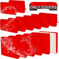 14 PCs Patio Cushion Covers for 7 PCs Outdoor Furniture Sectional Seating Sets Water Resistant Plus 2 Throw Pillows (Red, 24.8(L)*24.8(W)*3.14(T) inches)
