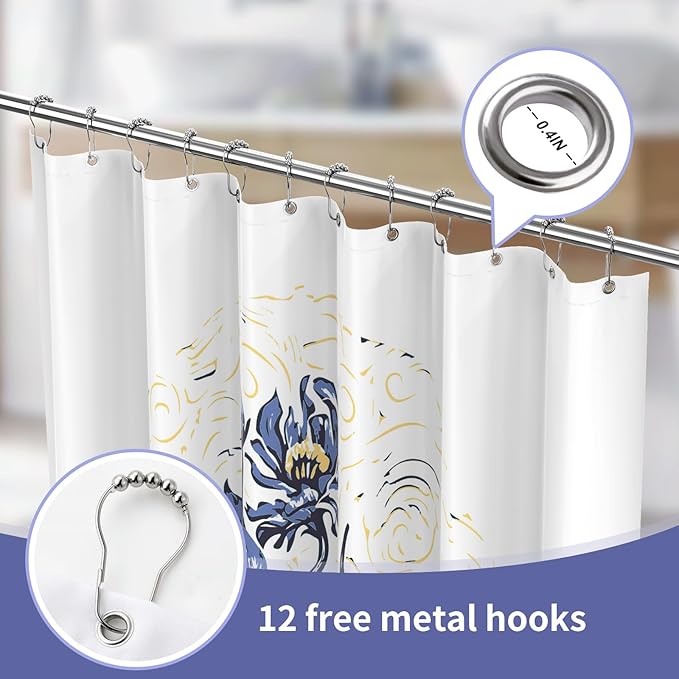 LaCyan Art Shower Curtain (Irises Big)