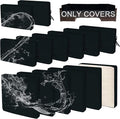 14 PCs Patio Cushion Covers for 7 PCs Outdoor Furniture Sectional Seating Sets Water Resistant Plus 2 Throw Pillows (Black, 24.8(L)*24.8(W)*3.14(T) inches)