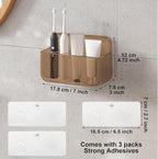Diesisa 2pc Acrylic Wall Mount Organizer, Adhesive Cabinet Door Organizer,Acrylic Bathroom Shelves for Wall,No Drilling Hang Walls,with Self Adhesive Tape, for Bathroom, Kitchen, Living Room