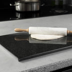 Koville African Natural Marble Cutting Board for Kitchen, 16x20inch Extra Large Hand Crafted Marble Slab for Cheese, Charcuterie, Pastry Board - Wedding Gift, House Warming Gift