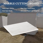 Koville African Natural Marble Cutting Board for Kitchen, 16x20inch Extra Large Hand Crafted Marble Slab for Cheese, Charcuterie, Pastry Board - Wedding Gift, House Warming Gift