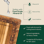 Non-Toxic Teak Wood Cutting Board & Serving Board, Pre-Oiled Edge Grain with Juice Groove and Handles, Knife Friendly, Food Grade Mineral Oil Coating (S 14" x 10" x 1", 3.75 lbs)
