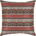 Tapestry Stylish Red-Black 18"x18" Pillow Cover Sham Ethnic Kilim Geometric Southwestern Pattern Throw Decorative for Home Decor, Sofa, Couch, Porch, Patio, Chair