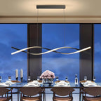 Modern LED Pendant Lights, 47in Chandelier Dimmable with Remote Control 3000k-6000K Adjustable Color Temperature, Aluminum Island Lighting Lamp Fixture for Kitchen, Dining Room, Billiard Room