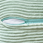 MIULEE Mint Green Corduroy Lumbar Pillow Covers 12x20 Inch 12x20 Inch with Splicing Set of 2 Soft Boho Pillow Covers Broadside Decorative Textured Summer Pillowcases for Couch Bed Livingroom