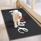 EARTHALL Door Mat Outside Inside Home Doormat, 48"x32", Durable Floor Mat Non Slip Mat Ultra Absorb Mud Easy Clean Front Doormat for Garage, Entryway, Patio, High Traffic Areas, Black