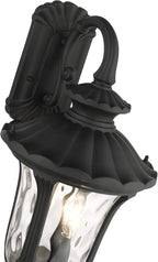 Livex Lighting 7857-14 Oxford 3 Light Outdoor Wall Lantern, Black, 22.5 in x 11 in x 22.5 in