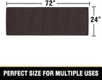 H.VERSAILTEX Upgraded Waffle Runner Rug Super Absorbent Bathroom Mats Non Slip Bath Rugs for Bathroom Floor Machine Washable Dry Fast Bathroom Rugs for Beside Tub, 24" x 72", Chocolate