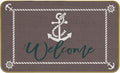 Mingnei Nautical Rug, Brown Boat Welcome Mat for Home Boats Entrance, Indoor Outdoor 30 x 17 Rug