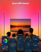 Corner Floor Lamp - 2 Pack LED Corner Lamp with App/Remote/Button Control, Smart LED Floor Lamp with Music Sync and 16 Million Colors, Color Changing Standing Lamp for Living Room, Bedroom