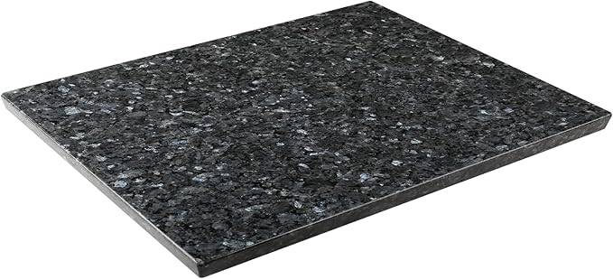 Koville Norwegian Natural Granite Cutting Board for Kitchen, 16x20inch Extra Large Hand Crafted Stone Slab for Cheese, Charcuterie, Pastry Board - Gift for Wedding, House Warming