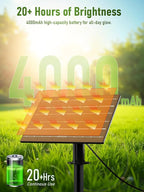 luckystyle 100FT Solar String Lights Outdoor Waterproof 2200K with Remote & USB Charging, 36+2 LED Shatterproof Bulbs, Dimmable & Timable, 3 Light Modes, Long Last for Garden,Patio, Backyard, Camping