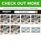 Cirzone Outdoor Pillow Covers Set of 4 Geometric Patterns Waterproof Throw Pillow Covers 12x20 inch Boho Decorations for Funiture Patio Garden Home