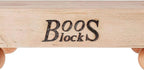 John Boos B Series Square Wooden Maple Cutting Board 9”x9” – 1.5” Thick, 3.7-lb Non-Reversible Butcher Block with Wood Bun Feet & Edge-Grain