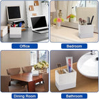 Toothbrush and Toothpaste Holder for Bathroom Countertop Organizer, Anti-Slip Electric Toothbrush Holders Vanity Caddy Storage for Family, Kids, Shower, Kitchen