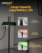 Lightapex Cordless Table Lamps, 2-Pack, Rechargeable Portable Lamps with Stepless Dimming, Touch Control, Detachable Magnetic Design for Bedroom, Living Room, and Reading（Black）