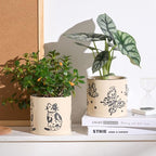 5 Inch Ceramic Plant Pots with Drainage Holes, Small Round Flower Pots for Indoor Plant, Unique Animal Flower Planters (Butterfly)