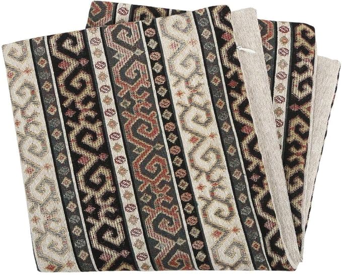 Throw Pillow Covers Kilim Khaki Green and Black - 18 x 18 Inches Decorative Pillows, Boho Room Decor for Couch, Bohemian Square Case for Farmhouse, Southwestern Shams, Aztec, Patio