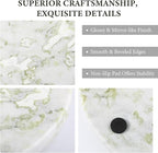 Koville African Natural Marble Cutting Board for Kitchen, 11inch Round Hand Crafted Marble Slab for Cheese, Charcuterie, Pastry Board - Wedding Gift, House Warming Gift