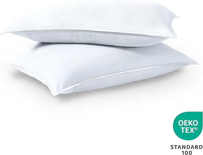 Bare Home King Pillow Sham Covers - Set of 2 - Premium 1800 Ultra-Soft Microfiber - Double Brushed - Stain & Fade Resistant - Bed Pillow Shams - Pillows Not Included (Set of 2, White)