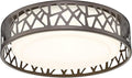 LED Flush Mount Ceiling Light, 14 Inch 20W Dimmable Round Deco Lighting Fixture Oil Rubbed Bronze Finished,1400 Lumens 3000K Warm White, ETL Listed for Kitchen, Hallway, Bedroom, Stairways