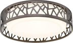 LED Flush Mount Ceiling Light, 14 Inch 20W Dimmable Round Deco Lighting Fixture Oil Rubbed Bronze Finished,1400 Lumens 3000K Warm White, ETL Listed for Kitchen, Hallway, Bedroom, Stairways