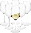 Tritan-Plastic Floating Red Wine Glasses for Pool Set of 6, 12.5 oz Holiday Drinkware Durable Wine Glasses with Long Stem, Ideal for Home, Party, Wedding, Beach