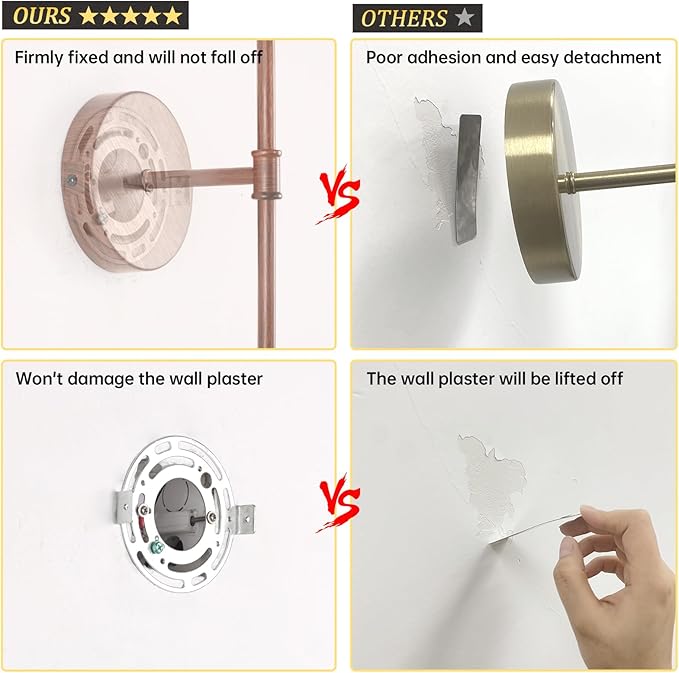 Battery Operated Wall Sconces Set of 2, Walnut Color Wall Lamp 5000 mAh Rechargeable Bulb with 12 RGB Colors Dimmable Wall Sconce for Living Room Bedroom