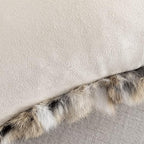 Luxury Rabbit Hide Skin Fur Pillowcases Cushion Cover Soft Throw Cases for Bedroom Cushion Cover (Yellow, 45×45cm（18in×18in）)