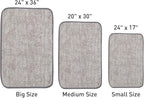 Bath Mats 36x24 Non-Slip Absorbent Bathroom Rug, Quick Dry Machine Washable Shower Tub Mat with Rubber Backing, Soft Floor Carpet for Bathroom Decor Bark Light Gray