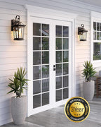 VIANIS 2-Pack Oil Rubbed Bronze Outdoor Lights Wall Mount, Dusk to Dawn Wall Lights for House Outside, Aluminium Modern Porch Lights Sconce, Exterior Wall Lantern Fixture with Waterproof, Anti-Rust