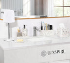 Luxspire Toothbrush Holder for Bathroom, 5 Slots Bathroom Counter Organizer Toothbrush and Toothpaste Holder, Bathroom Accessories for Restroom Bathroom, Terrazzo