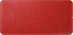 Silicone Dish Drying Mat for Multiple Usage,Easy clean,Eco-friendly,Heat-resistant Silicone Mat for Kitchen Counter or Sink,Refrigerator or Drawer Liner Red 5XL 36inches x 18inches
