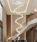 236'' Long Large Crystal Chandeliers LED Chandeliers for High Ceiling Handing Light Fixture for Entrance Hallway Foyer Staircase Lobby Silver