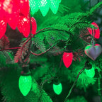 2 Pack 66FT 100LED Extendable C9 Christmas Lights Outdoor/Indoor, Waterproof Christmas String Lights Plug in, Green Wire LED Fairy Lights for Xmas Tree Garden Patio Wedding Party Decor (Red and Green)